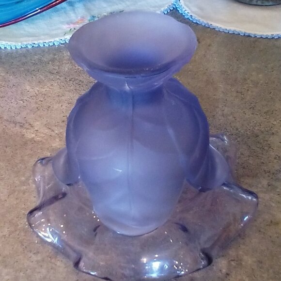 Purple Glass Compote - Picture 8 of 8